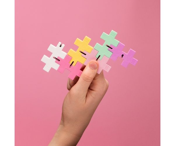 Plus Plus antistresinis žaislas, Hexel Bubblegum