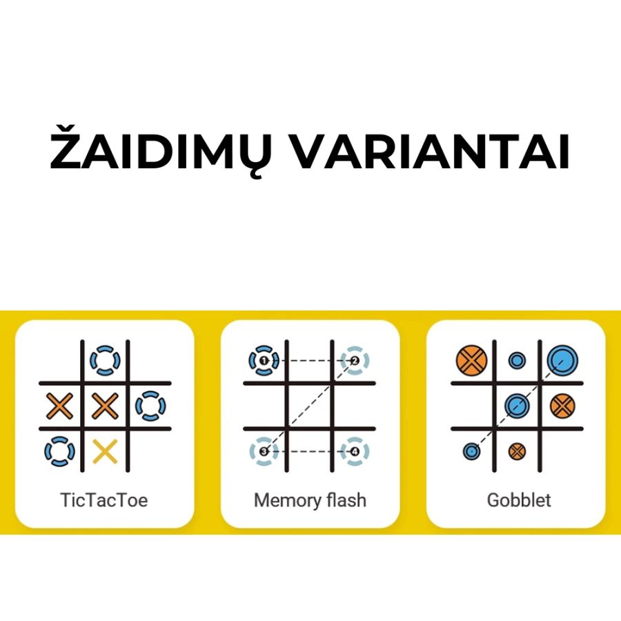 GIIKER TIC-TAC-TOE interaktyvi konsolė susikaupimui ir atminčiai gerinti - Image 4