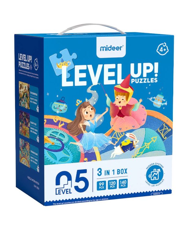 MIDEER LEVEL UP dėlionės- 5 lygis PASAKŲ PASAULIS
