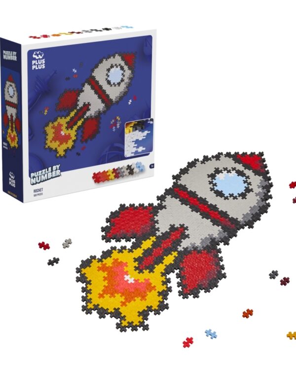Plus Plus dėlionė pagal skaičius RAKETA, 500 det.
