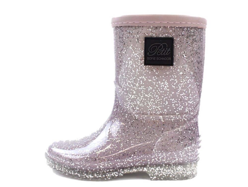 Petit by Sofie Schnoor vaikiški žieminiai guminiai batai – LIGHT PURPLE GLITTER