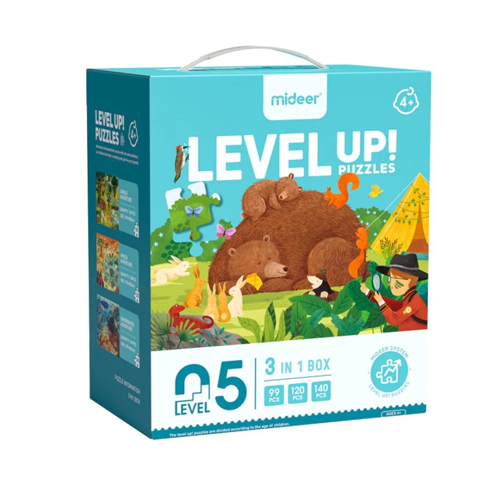 MIDEER LEVEL UP dėlionės – 5 lygis NUOTYKIAI