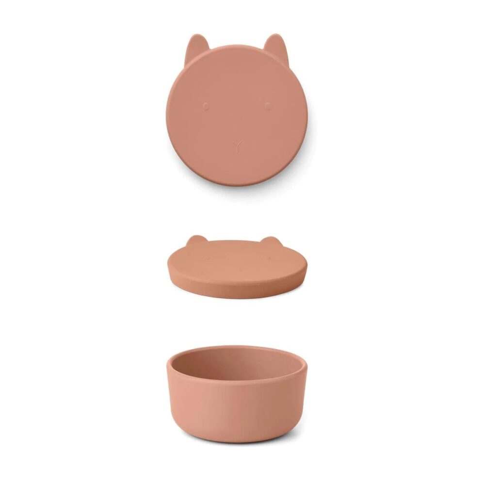 LIEWOOD didelė užkandžių dėžutė – RABBIT DARK ROSE