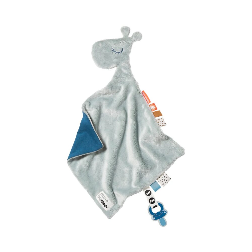 DONE BY DEER migdukas su čiulptuko laikikliu “raffi – blue”
