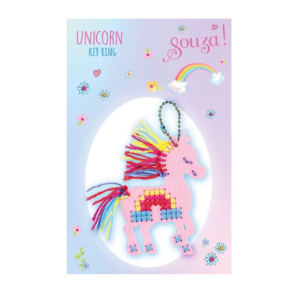 Souza vaikiškas siuvinėjimo rinkinys – pakabukas Unicorn