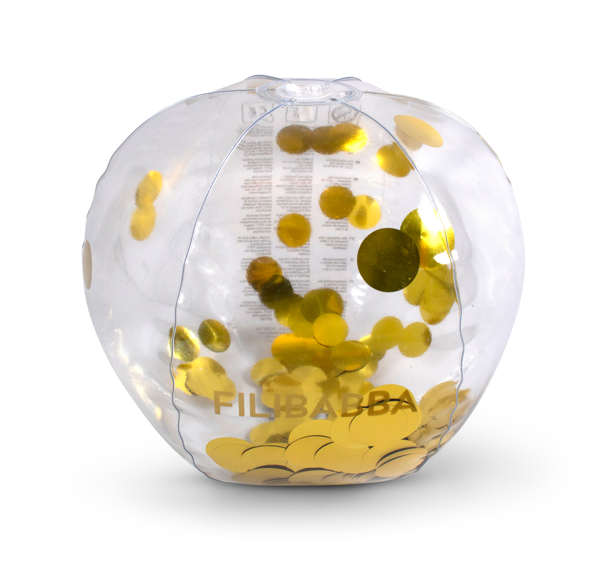 Filibabba paplūdimio kamuolys “Gold Confetti”