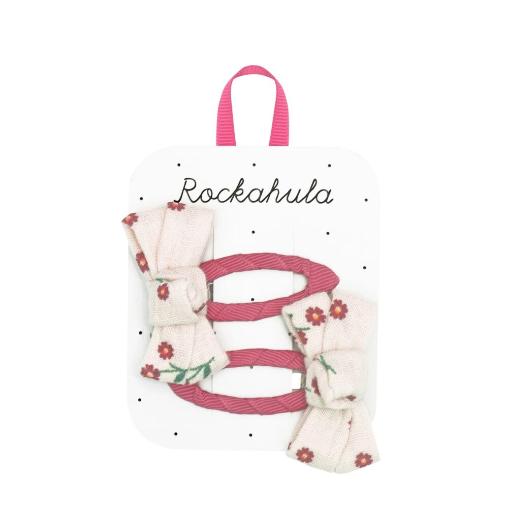 ROCKAHULA plaukų segtukų rinkinys “Wildflower Twisty Bow Clips”