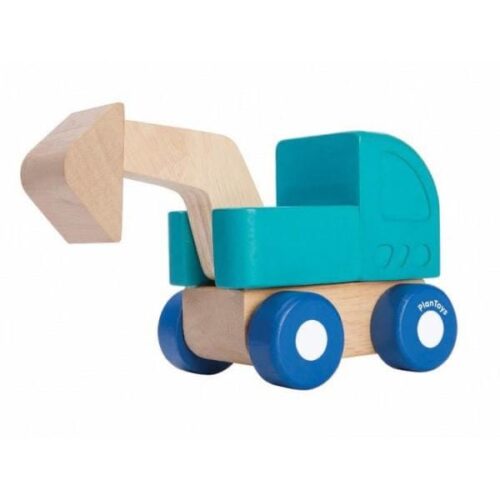 PlanToys medinė mašina "Ekskavatorius"