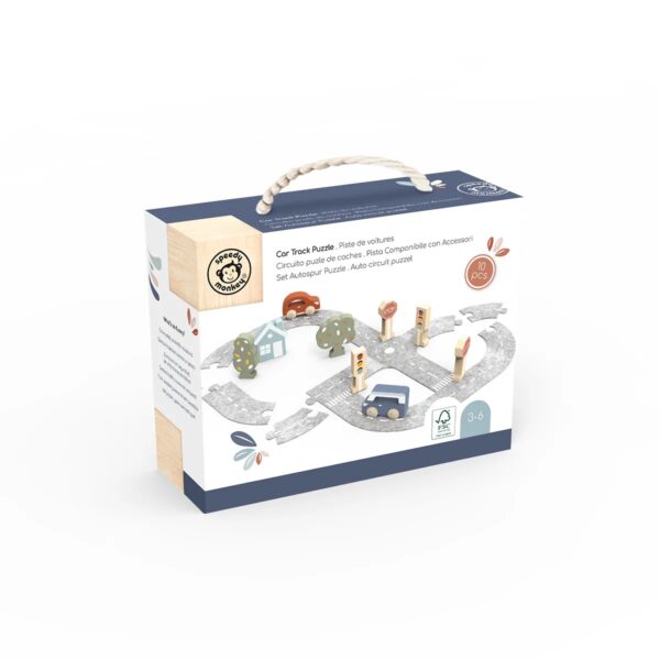 SPEEDY MONKEY automobilių trasos dėlionė