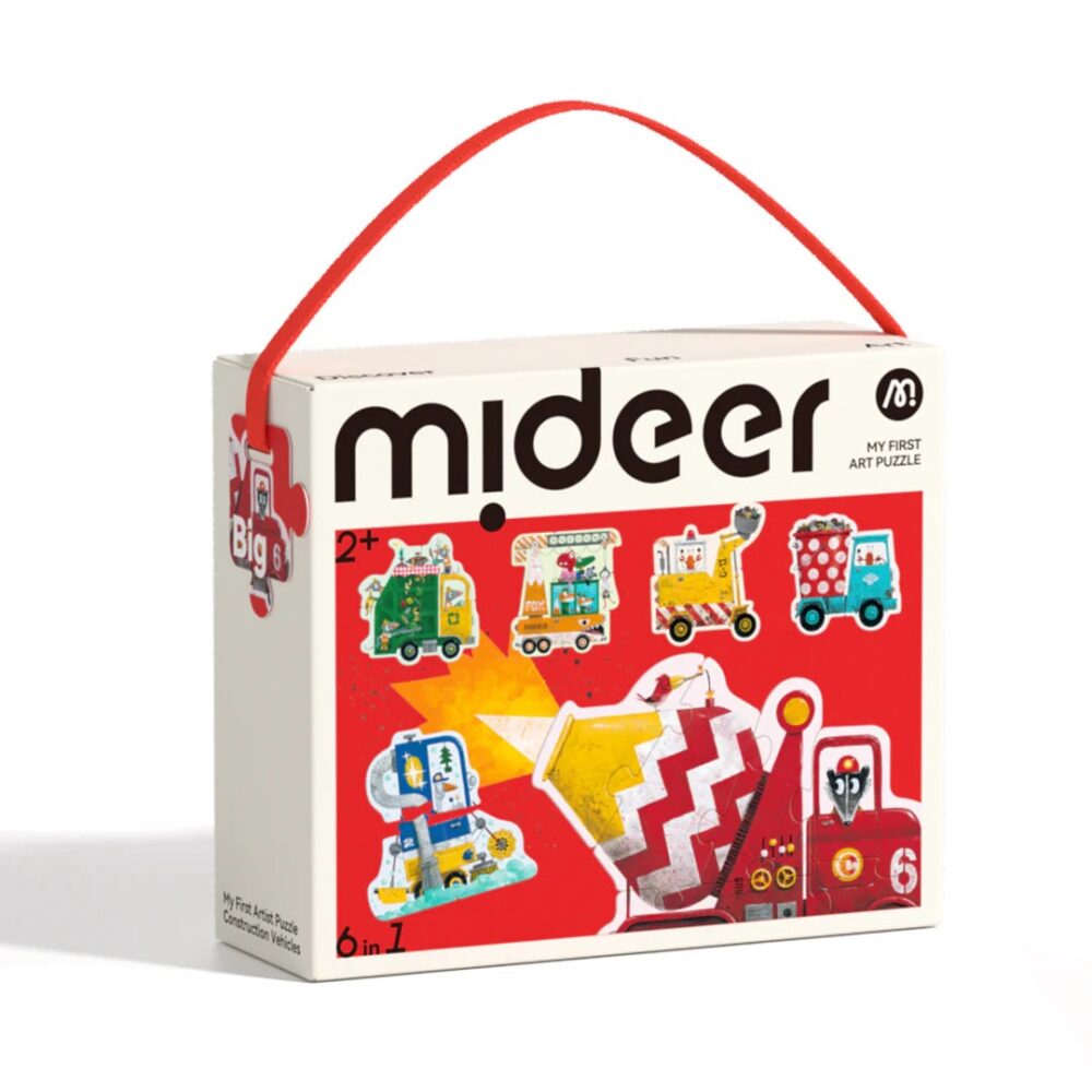 MIDEER Pirmoji Dėlionė Statybų Technika