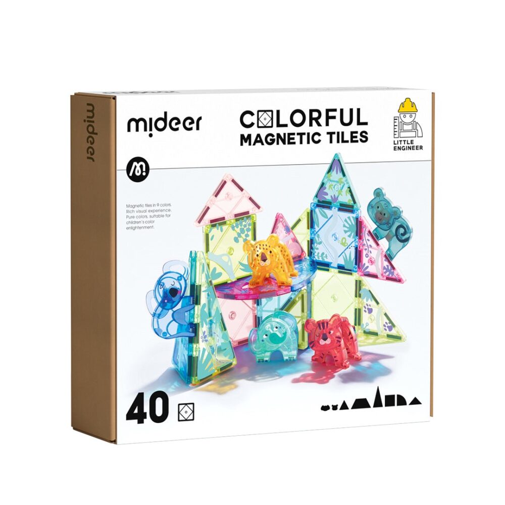 MIDEER Magnetinis Konstruktorius – Džiunglės 40 Dalių