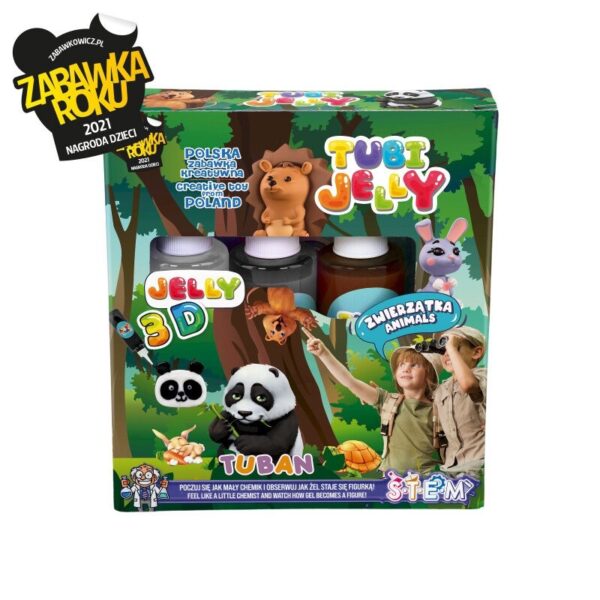 3 spalvų Tubi Jelly rinkinys – Gyvūnai