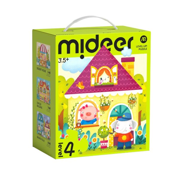 Mideer Level Up Dėlionių Rinkinys – 4 Lygis Magiškas Gyvūnų Pasaulis
