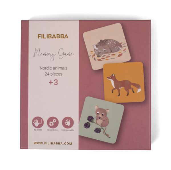FILIBABBA atminties žaidimas NORDIC ANIMALS
