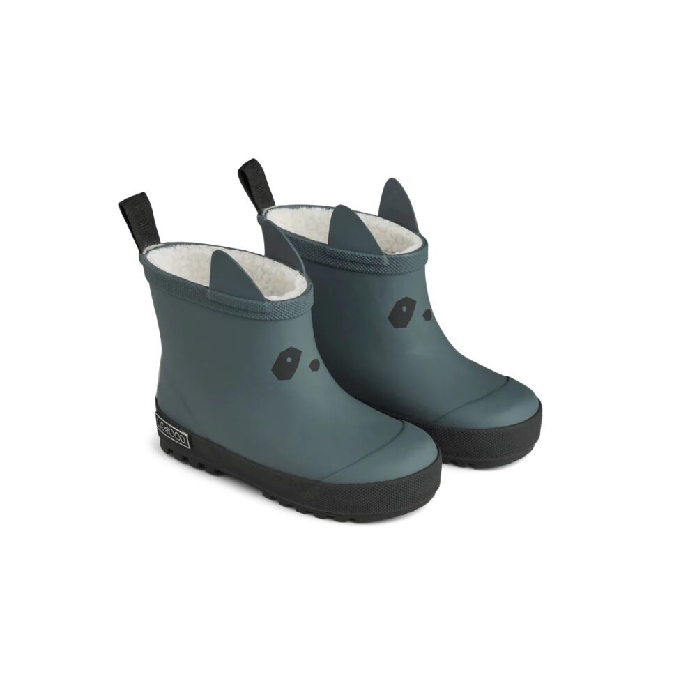 LIEWOOD trumpi vaikiški guminiai batai WHALE BLUE/BLACK MIX