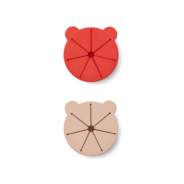 LIEWOOD užkandžių dėžutės 2vnt,. APPLE RED / ROSE MIX