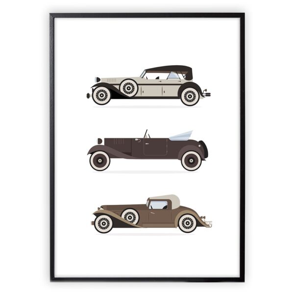 XO Plakatas “Retro Cars”