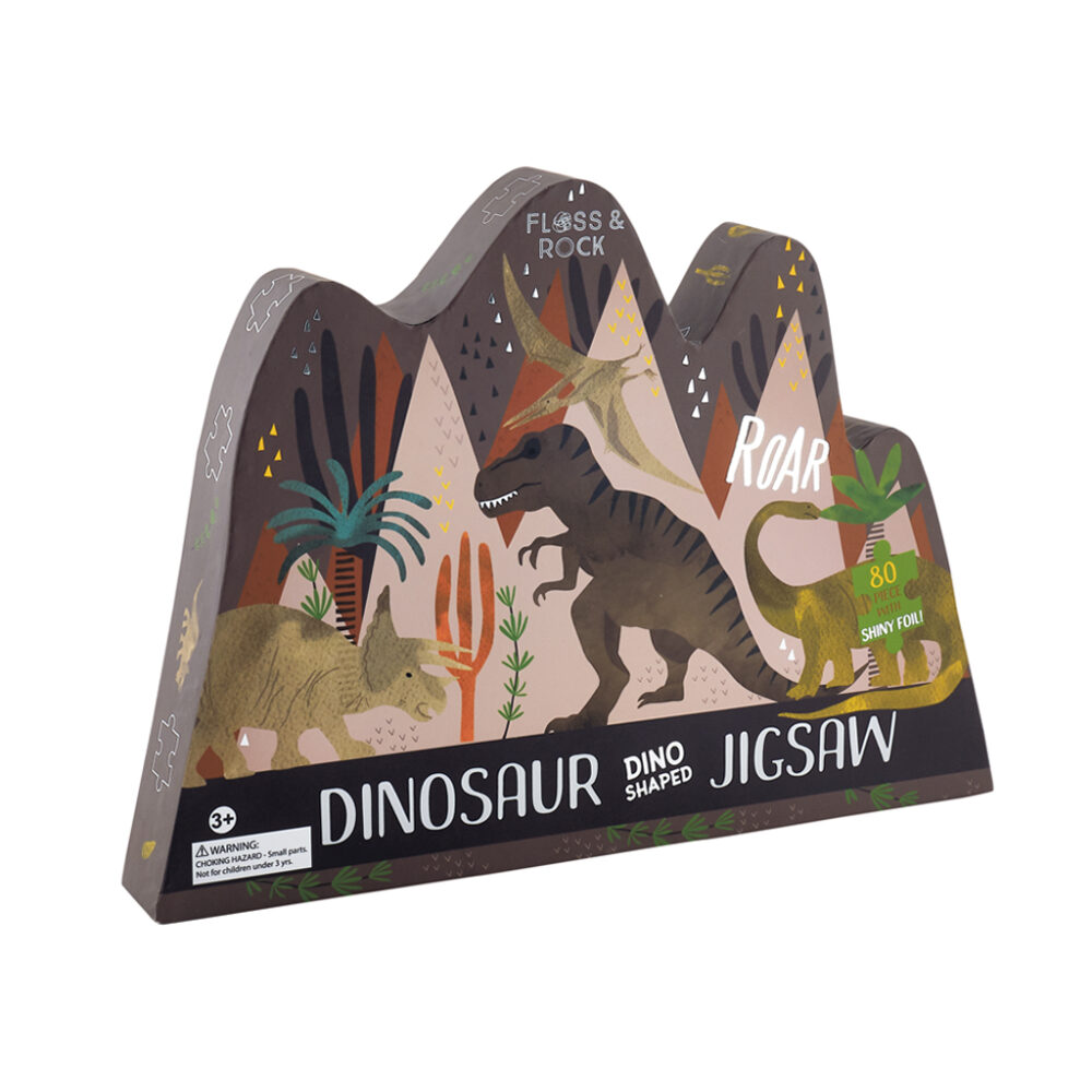 FLOSS&ROCK Dėlionė, Dinozaurai, 80 det.