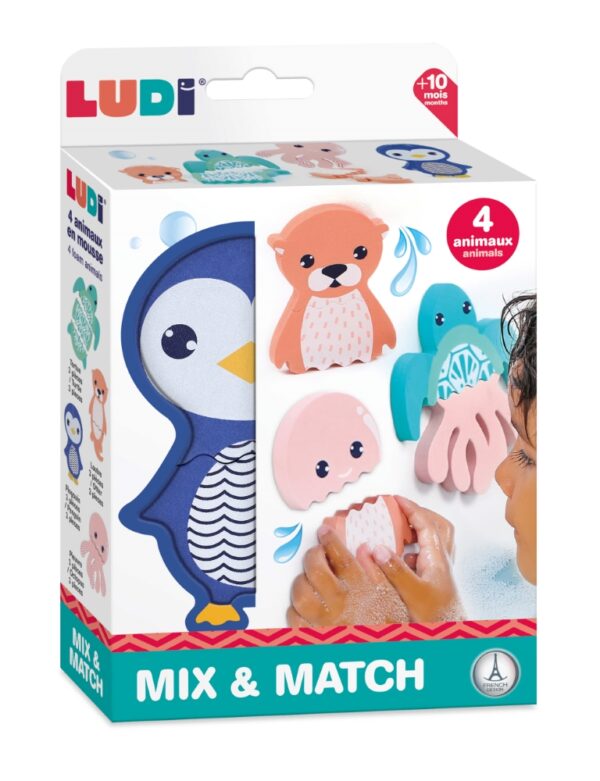 LUDI maudymosi žaislas, sudėk ir prilipink