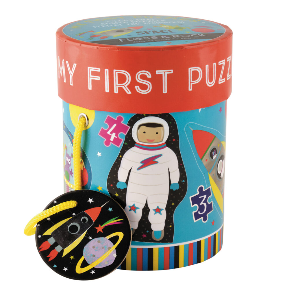 FLOSS&ROCK Mano pirmosios dėlionės, Kosmosas, 4 dėlionės (3, 4, 6, 8 detalių)