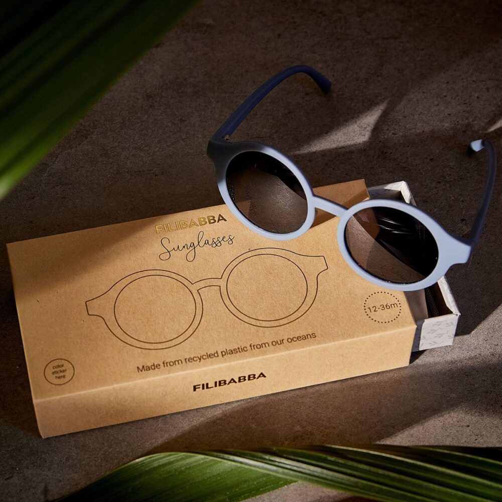 Filibabba akiniai nuo saulės “Warm Blue” 1-3 metų