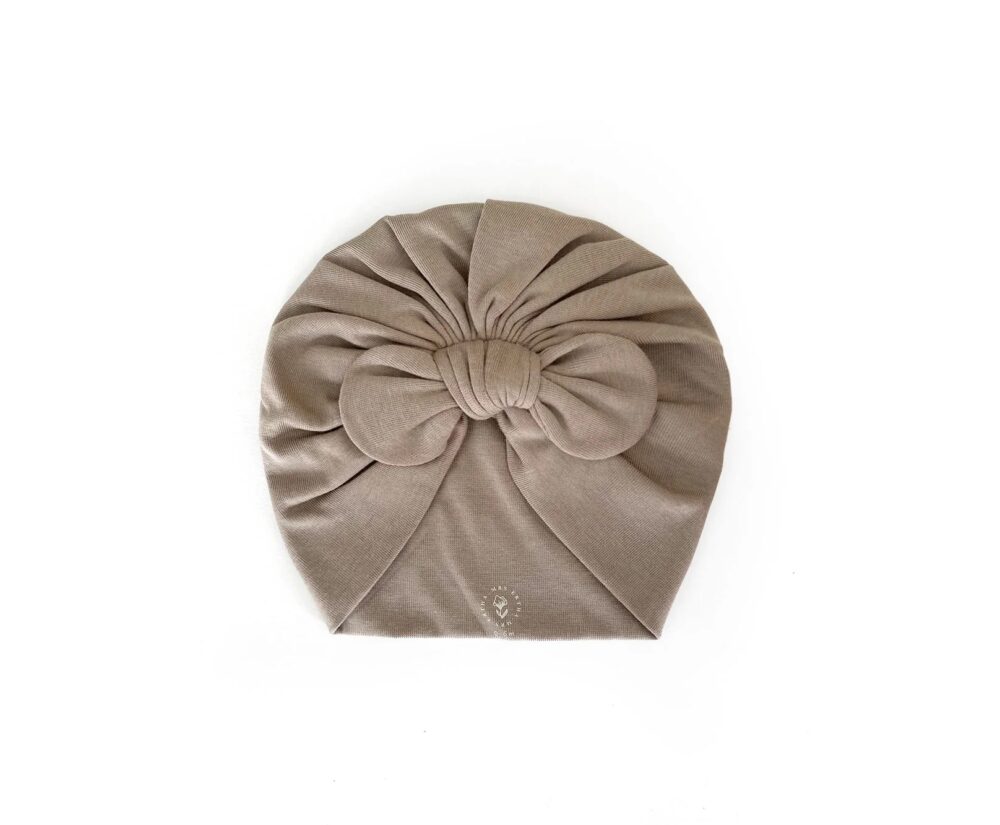 MRS ERTHA vaikiška kepurė – turbanas TAUPE