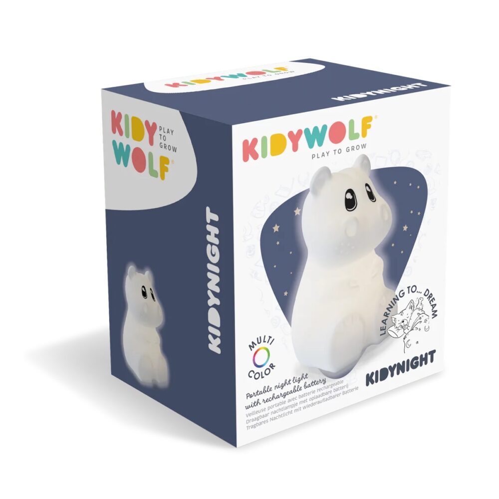 Kidy Wolf naktinė vaikiška lempa – BEGEMOTAS