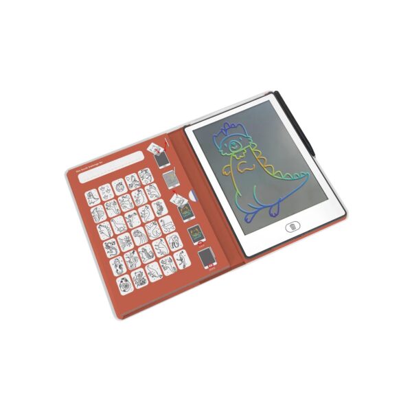 KIDY WOLF piešimo knyga SU LCD EKRANU – DINOZAURAI