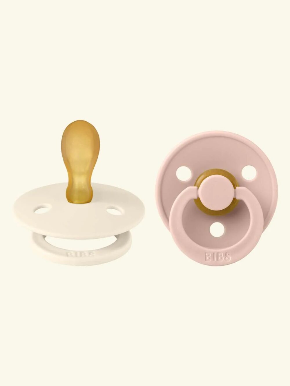 BIBS Simetriškas čiulptukas Ivory / Blush