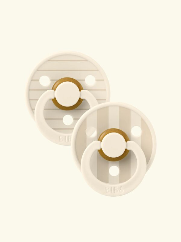 BIBS Studio Collection Apvalus Čiulptukas Pin Ivory Vanilla Mix