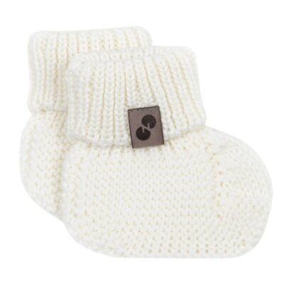 Nordbaby Merino vilnos kojinės 0-3 mėn NATURAL WHITE
