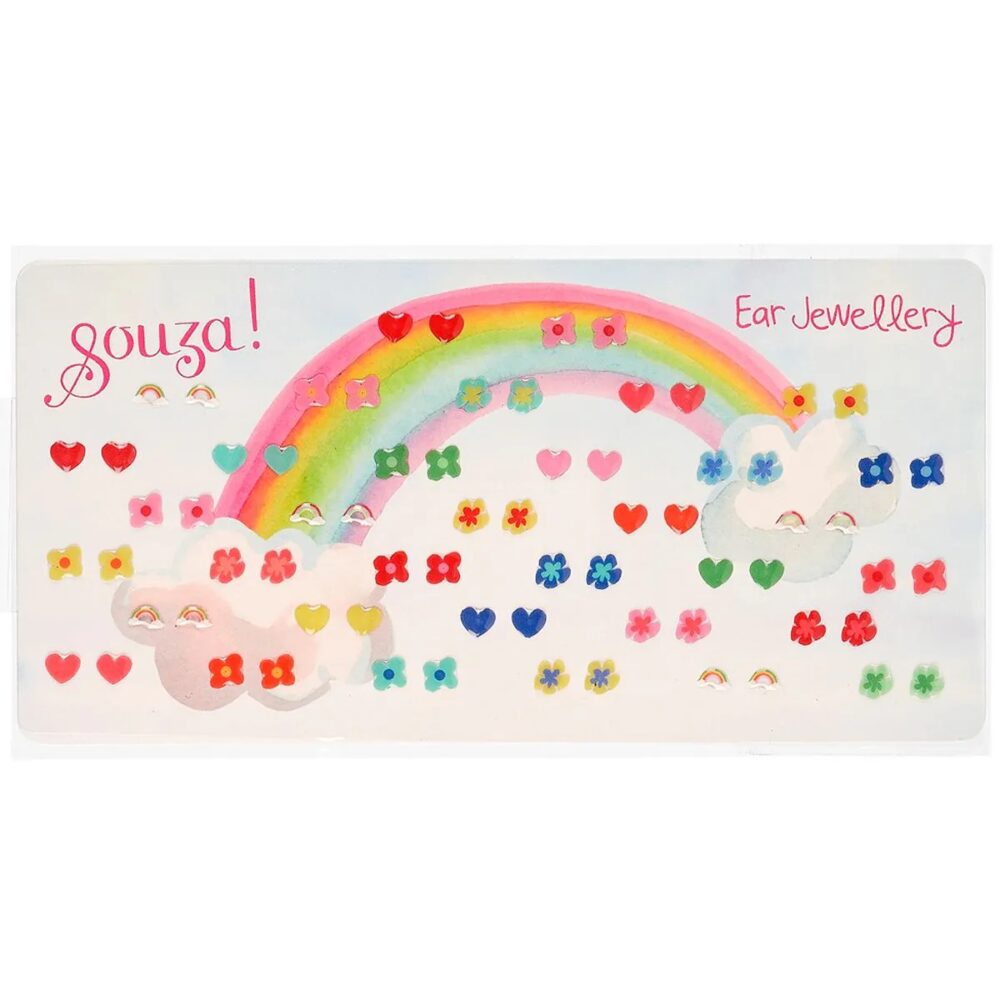Souza ausų lipdukai 35vnt “FLOWER-HEARTS”