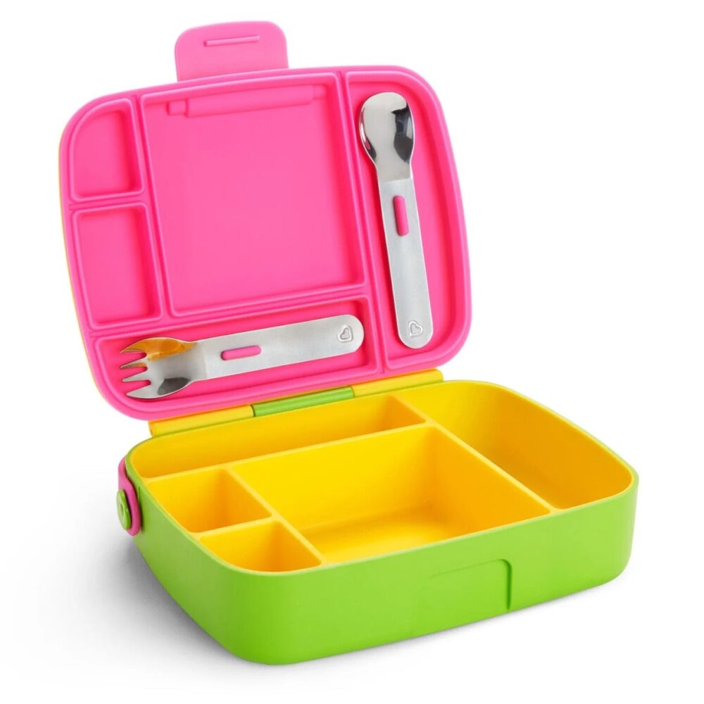 MUNCHKIN pietų dėžutė su skyreliais BENTO GELTONA