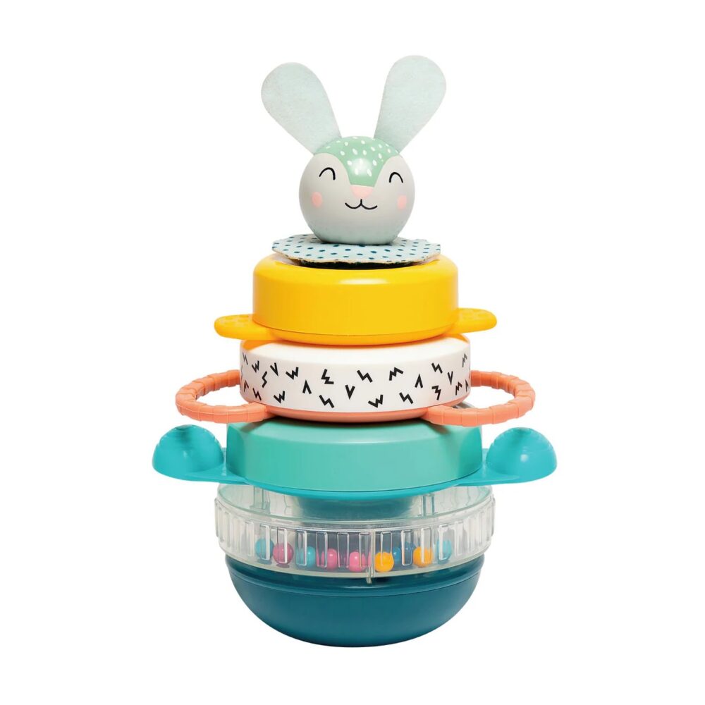 TAF TOYS žiedelių bokštas HUNNY BUNNY