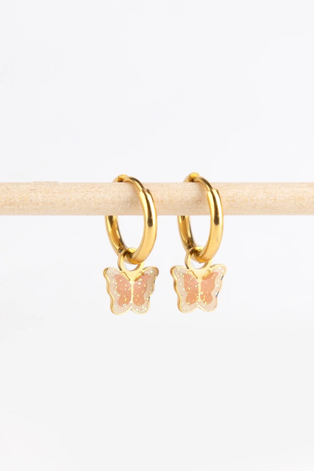 MRS ERTHA pakabukai auskarams GLITTER BUTTERFLY