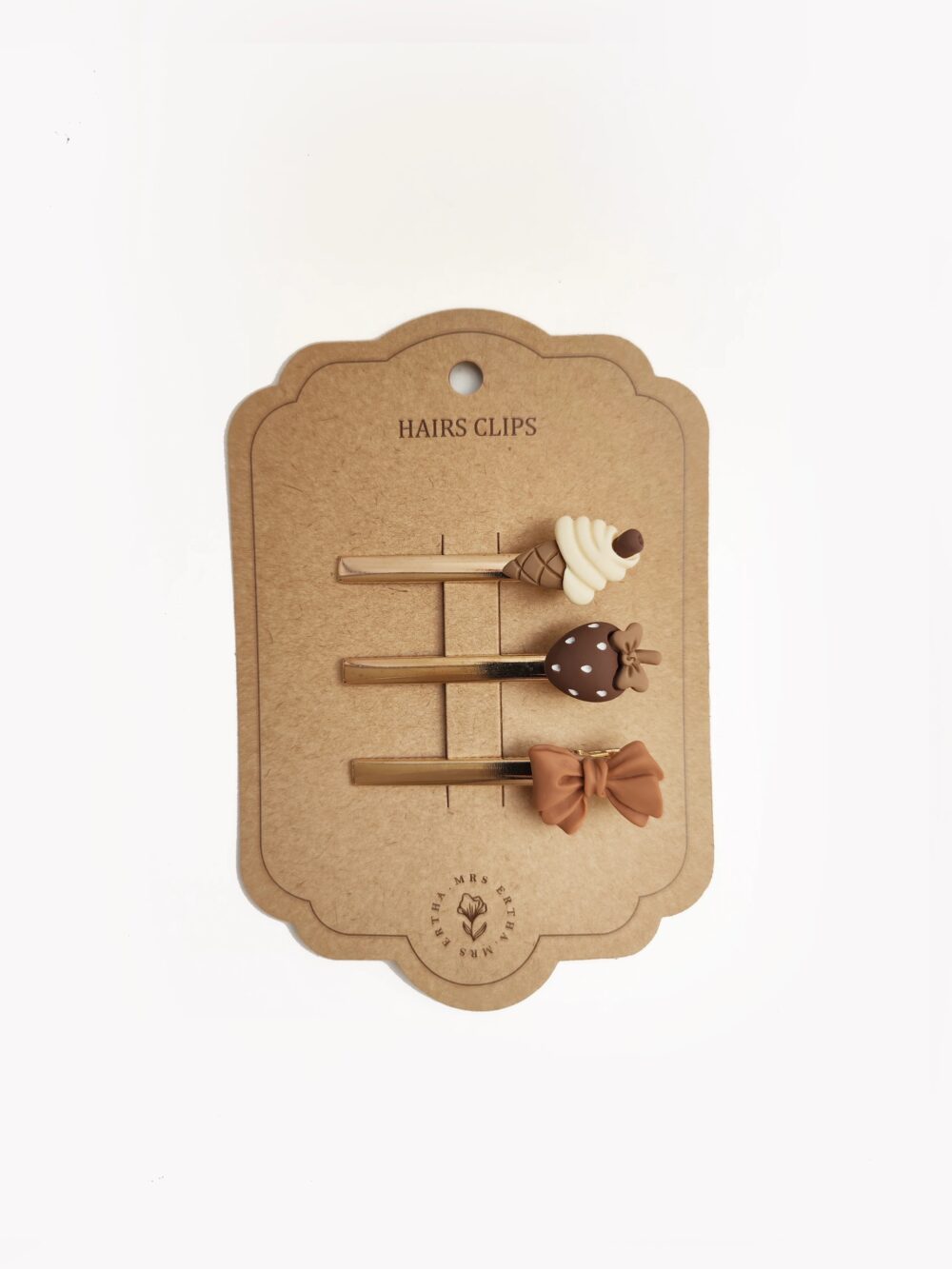 MRS Ertha Segtukų rinkinys ICECREAM + STRAWBERRY + BOW