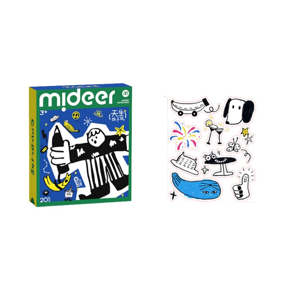 MIDEER tatuiruočių / lipdukų rinkinys MINI BLUE