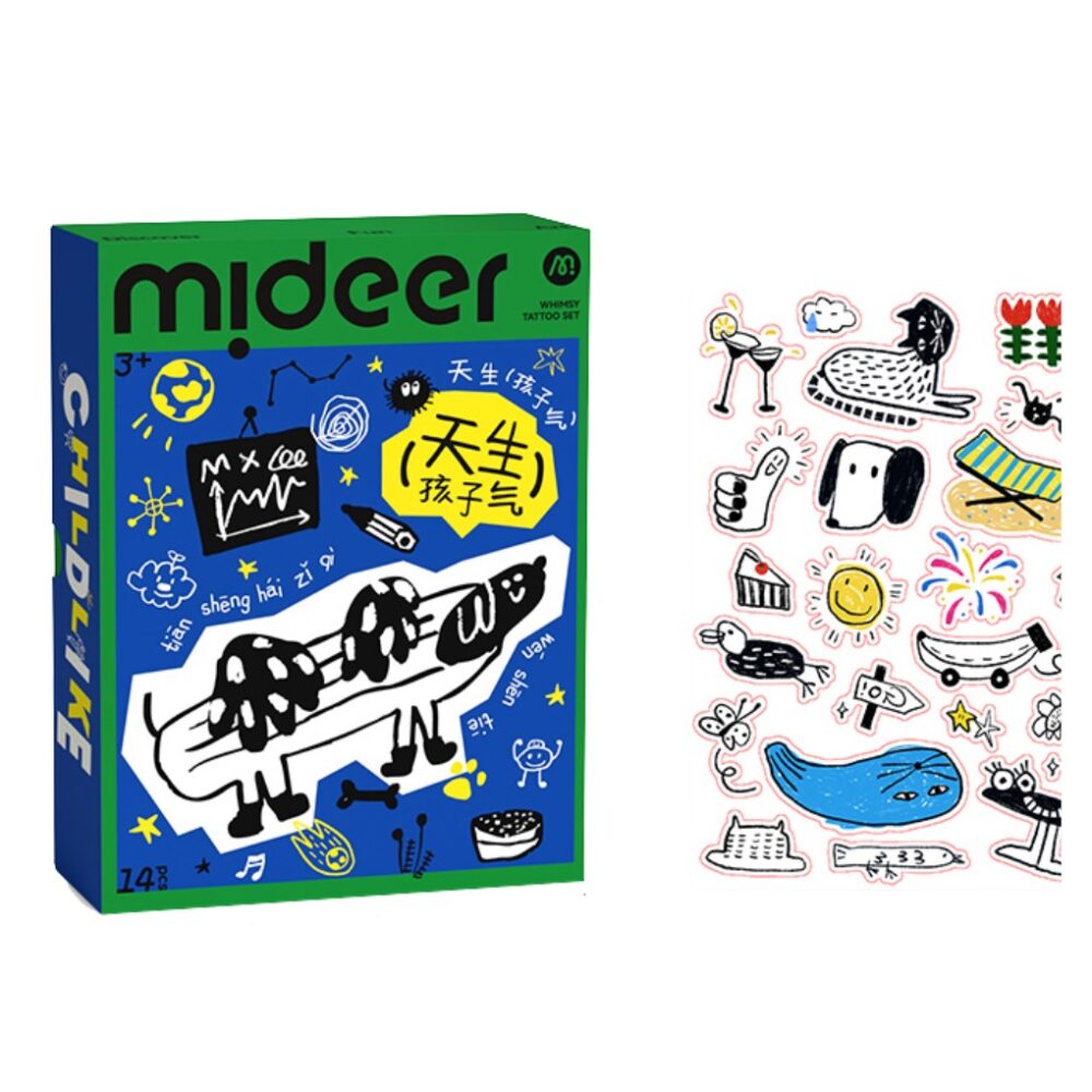 MIDEER tatuiruočių / lipdukų rinkinys MAXI BLUE