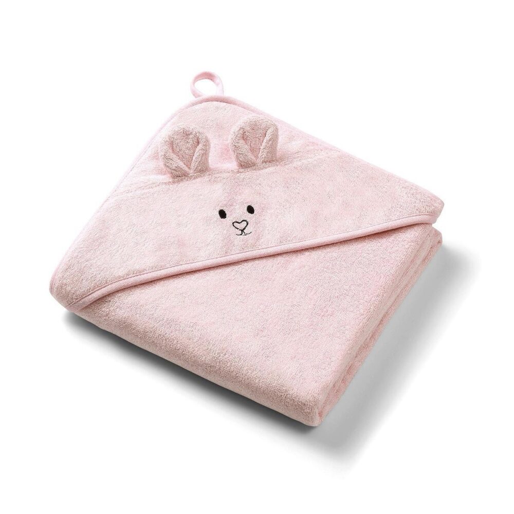 BabyOno bambukinis rankšluostis su gobtuvu PINK